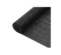 Filet Brise-vue Filet d'Ombrage Filet d'Intimité Pare-vue de Jardin Terrasse Balcon Extérieur Perméable au Vent Noir 1,8x25 m PEHD 75 g/m²