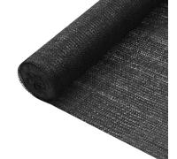 vidaXL Filet brise-vue PEHD 195 g/m² 1,8x10 m Noir - Résistant aux UV et à la moisissure