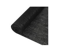 Filet brise-vue Noir 1x25 m PEHD 195 g/m²