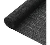 Filet brise vue Noir 2x10 m PEHD 75 g m²