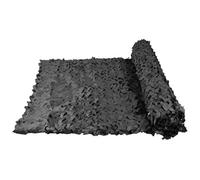 Filet Camouflage 4x5m 3x6m 2x2m Filet de Camouflage Blanc Camouflages Militaire pour Chasse Camping Filet de Ombrage Protection Solaire Parasol Décoration Aveugle Couverture Voiture(Black,7 x 15 m)
