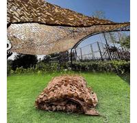 Filet Camouflage Jaune, léger, 2 x 2,5 m (6,6 x 8,2 pi), idéal pour Les activités Militaires, la Chasse, Le Camping, la décoration de fêtes, la Photographie de Terrain et la Protection sola