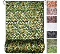 Filet Camouflage Militaire, Voile D'ombrage Chasse 2x2 2x3 3x6 4x5m, Grand Toile Ombrage Pergola, Tente Treilli De Camouflage 210D Pour Clôtures De Jardin, Toit Et Paysages Forestiers(8x15m)