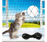 Filet Chat Balcon,Filet de Protection Chat, 4 x 3 m Filet de Protection pour Chat Balcon Sans Percer,Protection Fenetre Chat,Découpable Filet Protection Chat Balcon,pour Balcons,Portes,Fenêtres