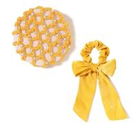 Filet Cheveux Lot de 3 ou 6 élastiques à cheveux for chignon, filet à cheveux avec perles et strass, for danse de ballet, accessoires for filles et femmes(Color-23)