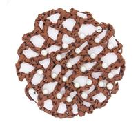 Filet Cheveux Lot de 3 ou 6 élastiques à cheveux for chignon, filet à cheveux avec perles et strass, for danse de ballet, accessoires for filles et femmes(Color-05)