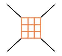 Filet cible zone d'attaque, cible zone d'attaque, cible de lancement | Aide à l'entraînement de précision du lanceur, filet d'entraînement de baseball