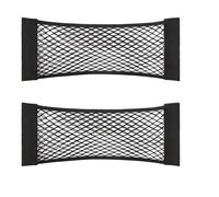 Filet coffre voiture Compatible avec VW pour Passat pour B5 pour B6 pour B7 pour B8 pour Golf 5 6 7 8 Filet de rangement élastique pour coffre de voiture(55 x 25cm 2pcs)