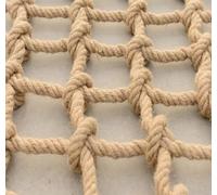 Filet d’Escalade en Corde de Chanvre Filet de Corde Filet Géant Intérieur Maille Lourde Filets d’Escalade Filet de Cargaison Filet de Jardin Filet Décoratif Extérieur(2x5m(6.56X16.4ft))