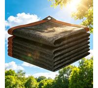 Filet D Ombrage 175 x 380 cm avec Œillets, Protection UV, Respirant, Rafraîchissant Filet d'ombrage pour Serre Jardin pour Serre Jardin Pergola Pet House, Noir
