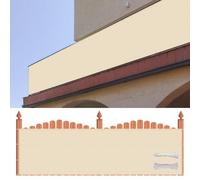 Filet D’Ombrage 70 x 495 cm 90% D'Ombrage, Protection Contre Les Regards, Couverture de Écran Jardin Brise Vue Occultant avec Cable Ties et Cordons pour Jardin Extérieur, Couleur Crème