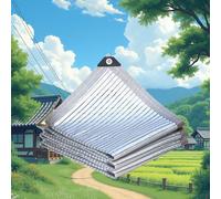 Filet d’ombrage en Aluminium 5mX5m Filet Protection Solaire 75%~85% UV Tissu D'Ombrage, Toile d'ombrage de Serres Coupe-Ventpour La Couverture VéGéTale/Pergola/Pet House