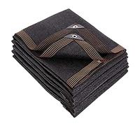 Filet D’ombrage Potager 75%, Tissu De D'ombrage Noir, Brise-Vent Pour Serres Voile D Ombrage Rectangulaire Toile D'ombrage 6 Broches, Pour L'éxtérieur.(Size: 4x8m/13.12x26.24ft)