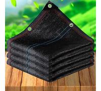 Filet d’Ombrage pour Plantes de Balcon,Filet de Protection Solaire Protection UV,Toile d'Ombrage Respirante et Rafraîchissante,Taux d'Ombrage de 97%,Voile d'Ombrage Noir (5x7.5m/16x25ft)