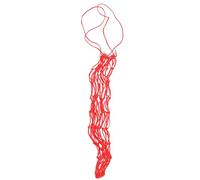 Filet D'alimentation pour Cheval à Alimentation Lente Moyen Rouge | Nylon à 20 Brins, Maille Robuste, Deux Chevaux Adultes, Accessoires D'écurie