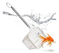 Filet d'aquarium Épuisette à long manche extensible et à mailles fines