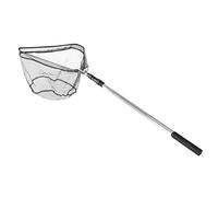 Filet d'atterrissage de pêche Pliant Durable, poignée télescopique pour la Capture de Poissons dans la Saumure et l'eau Douce