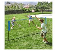 Filet de Badminton Filet de Badminton 3,0 m, Filet Volley-Ball, poteaux réglables en Hauteur, Ensemble Portable for Le Tennis