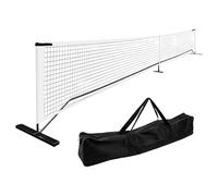 Filet de badminton - Filet de sport pliable en nylon - Construction en polyester à trois couches - Facile à monter - Hauteur réglable - Pour les loisirs, la famille, les jeunes, le sport et le jeu