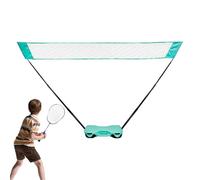 Filet de badminton pliable, base de rangement pour équipement d'extérieur | Ensembles de badminton pour les fêtes, le camping, les vacances en famille, la plage, les allées, les cours