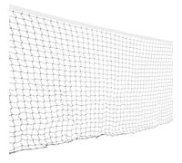 Filet de Badminton Pliant Standard, Maille Fine, Noir, Nylon | Polypropylène, Quatre Coins Renforcés, Installation Facile, pour Poteaux, Volants, Gymnase Scolaire