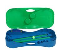 Filet de Badminton Portable, 3 Mètres, Base Pliable - Installation Rapide, Multi - Usage Intérieur/Extérieur, Jeux Famille (Verte)