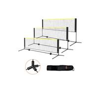 Filet de Badminton Portable 302x155cm Installation Rapide et Facile pour Extérieur