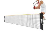 Filet de Badminton Portable,Pliable et Compact,Filet de Volley-Ball Portable 3,05/3,96/4,88 m - pour, Adultes, Entraînement Sportif, Pratique, Plage, Court, Allée, Parc, Aire de Jeux, Extérieur