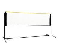 vidaXL Filet de badminton réglable 300x103x94-158 cm Métal Inox