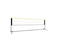 Vidaxl Filet De Badminton RéGlable 500x103x94-158 Cm MéTal