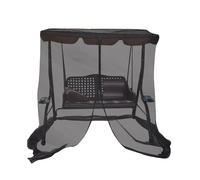 Filet de banc de terrasse en maille avec ouverture à fermeture éclair - Accessoires de balançoire d'extérieur pour balcon, jardin, terrasse, arrière-cour