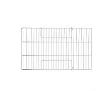 Filet de barbecue carré pour poisson, viande et légumes - 47,5 x 25,5 cm - Grille de barbecue plate en métal avec poignées latérales, plaque de cuisson extérieure portable pour camping, pique-nique et