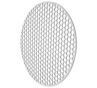 Filet de Barbecue Domestique Rond en Acier Inoxydable Argenté, à Griller | Grille de Camping, Drainage D’huile, Résistante à L’usure, pour Aliments au Barbecue, Usage Extérieur