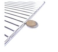 Filet de Barbecue en Acier Inoxydable, carré, épais, for Four à Charbon de Bois d'extérieur, Outil ménager, Dense(100 * 26cm)