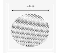 Filet de Barbecue Rond en Acier Inoxydable 304,Grille à Vapeur,Grille de Four - Type 28CM