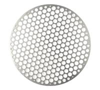 Filet de barbecue rond en acier inoxydable, grille antiadhésive, for rôtir le bacon Pour Le Camping Et Les Fêtes(28CM)