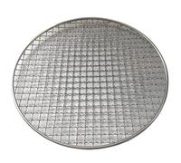 Filet de barbecue rond en acier inoxydable SS304, trou carré, 10-35 cm x 1,8 mm, for aliments et fruits, séchoir, rôti(2pcs 12cm)