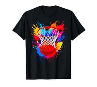 Filet de Basket-Ball coloré avec imprimé Tie Dye Hoop T-Shirt