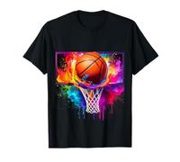 Filet de Basket-Ball coloré Tie Dye Color Splash Hoop Net Slam Dunk T-Shirt