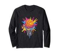 Filet de basket-ball coloré Tie Dye Color Splash Manche Longue