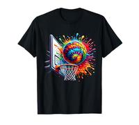Filet de Basket-Ball coloré Tie Dye Color Splash T-Shirt