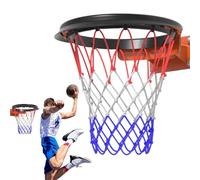 Filet de basket-ball de rechange, filet de basket-ball portable toutes saisons, cadre de filet de basket-ball amovible, facile à installer, filet de panier de basket-ball standard, s'adapte aux jantes