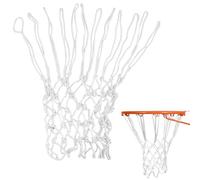 Filet de Basket-Ball de Rechange Résistant aux Intempéries, Compatible avec Paniers Standard Intérieurs et Extérieurs, 12 Boucles, 53,3 cm de Longueur, Polyester Durable