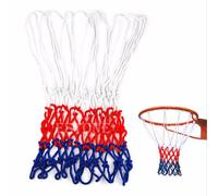 Filet De Basket-Ball En Nylon, Arceau De But Standard Rouge/Blanc/Bleu, Filet De Sport