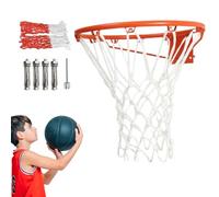 Filet De Basket Ball Extérieur,Cerclage De Panier De Basket Solide avec Système De Rupture | Équipement D'Entraînement Et Accessoire pour Garage Jardin École Centre De Fitness
