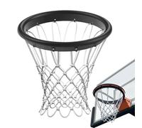 Filet de basket-ball Hoop - Cordon torsadé à fil lourd, laçage de panier suspendu sur jante, fonction d'absorption mpac, composant matériel de terrain de sport | Filets pour exercices de terrain de