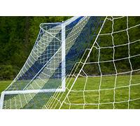 Filet de But de Foot Bicolore - 7.32 x 2.44 - Filet renforcé et Anti-UV - POWERSHOT- Blanc/Bleu