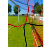 Filet de But de Foot Bicolore pour Stade - POWERSHOT - Noir/Rouge