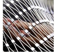 Filet De Câble en Acier Inoxydable Clôture Décorative Filets De Protection Contre Les Chutes à Haute Altitude Câble Flexible Maille De Sécurité Filet D, H2.5xL6m/H8.20xL19.68ft