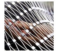 Filet De Câble en Acier Inoxydable Clôture Décorative Filets De Protection Contre Les Chutes à Haute Altitude Câble Flexible Maille De Sécurité Filet D, H1.5xL15m/H4.92xL49.21ft